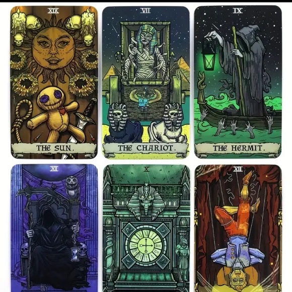 Terror Tarot Cards Major Arcana Deck with Guidebook - Picture 5 of 6